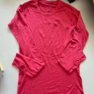SWIFTY TECH LONG SLEEVE SHIRT 2.0 WAIST LENGHT SIZE: 6 HOT PINK